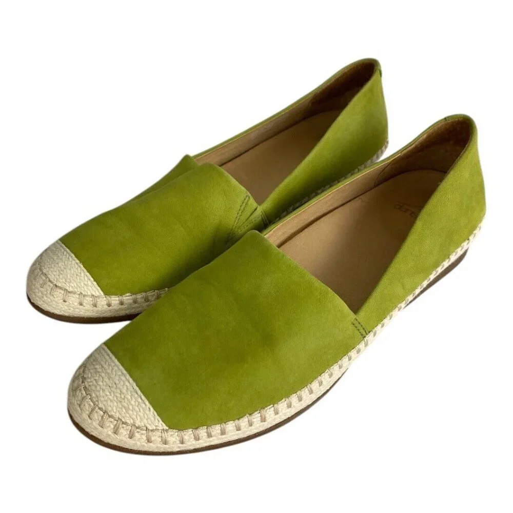 DANSKO Lesley Nubuck Slip-On Shoes Women's Size EU 42 (US 10-10.5) Green